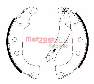 Комлект тормозных накладок (METZGER: MG 766)